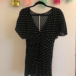 Polka dot romper